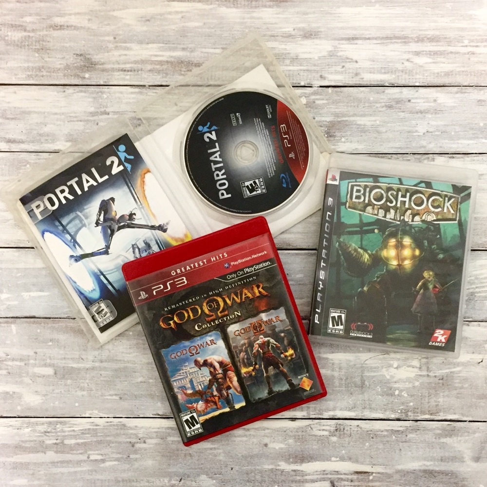 Set of Three PS3 Video Games Bioshock Portal